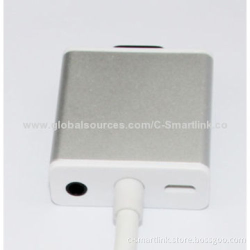 HDMI to VGA with Audio and Micro Charging Adapter, Gold-plated, Male VGA Output